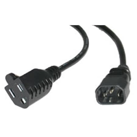 Fasttrack 6ft MONITOR POWER ADAPTER CABLE NEMA 5-15R to IEC320 C14 FA56725